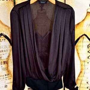 Zara Sheer Body Suit Size Small